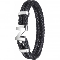 Браслет Zippo Steel Braided Leather Bracelet (20 см) купить в Одинцове