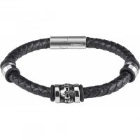 Браслет Zippo Three Charms Leather Bracelet 3 с шармами (20 см) купить в Одинцове