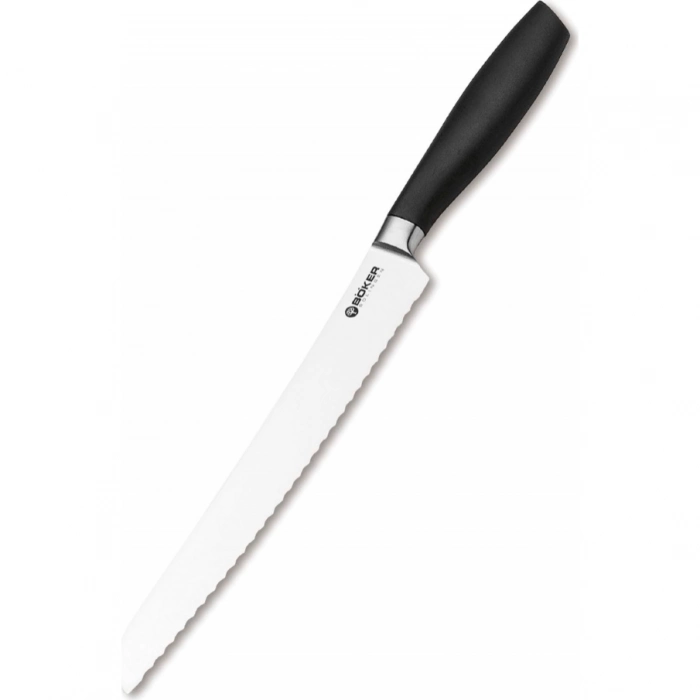 Кухонный хлебный нож Bker Core Professional Bread Knife, 220 мм, сталь X50CrMoV15, рукоять пластик