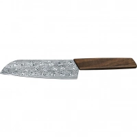 Кухонный нож Victorinox SANTOKU Limited, сталь дамаск, 17 см, рукоять орех, подарочная упаковка купить в Одинцове