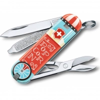 Нож перочинный Victorinox Classic Let It Pop, сталь X55CrMo14, рукоять Cellidor® купить в Одинцове