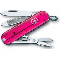 Нож перочинный Victorinox Classic Rose Edition 0.6203.T5 58мм 7 функций полупрозрачный розовый купить в Одинцове