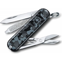 Нож перочинный Victorinox  Classic, сталь X55CrMo14, рукоять Cellidor®, синий камуфляж купить в Одинцове