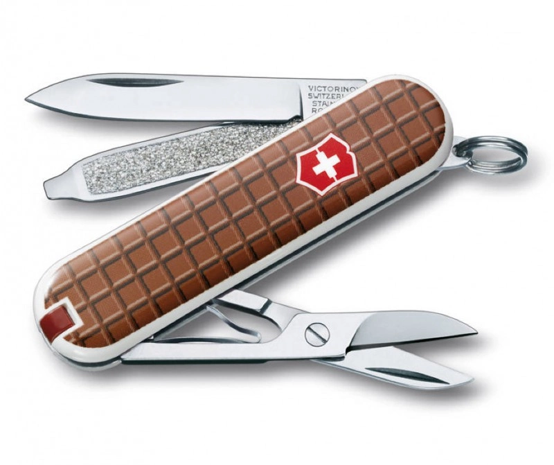 Нож перочинный Victorinox Classic The Chocolate 0.6223.842 58мм 7 функций дизайн Шоколад