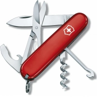 Нож перочинный Victorinox Compact, сталь X55CrMo14, рукоять Cellidor®, красный купить в Одинцове