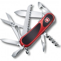 Нож перочинный Victorinox EvoGrip S17, сталь X50CrMoV15, рукоять термопластик GRN, черно-красный купить в Одинцове