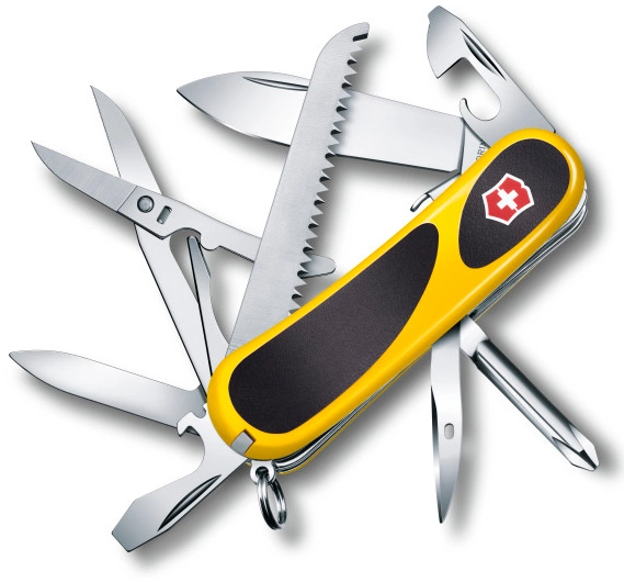 Нож перочинный Victorinox EvoGrip S18 2.4913.SC8 85мм 15 функций жёлто-чёрный