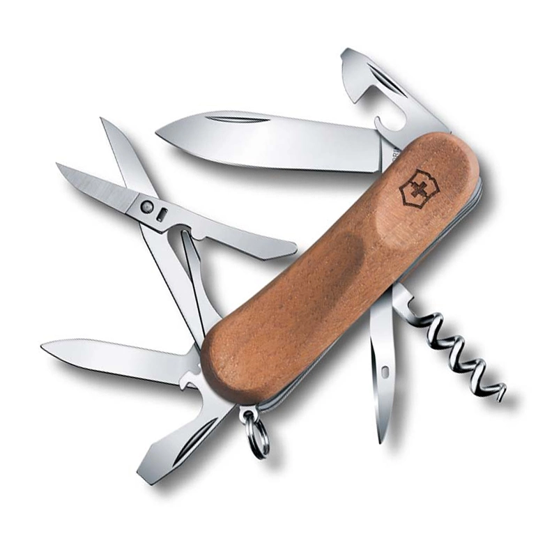 Нож перочинный Victorinox EvoWood 14, сталь X50CrMoV15, рукоять ореховое дерево, коричневый