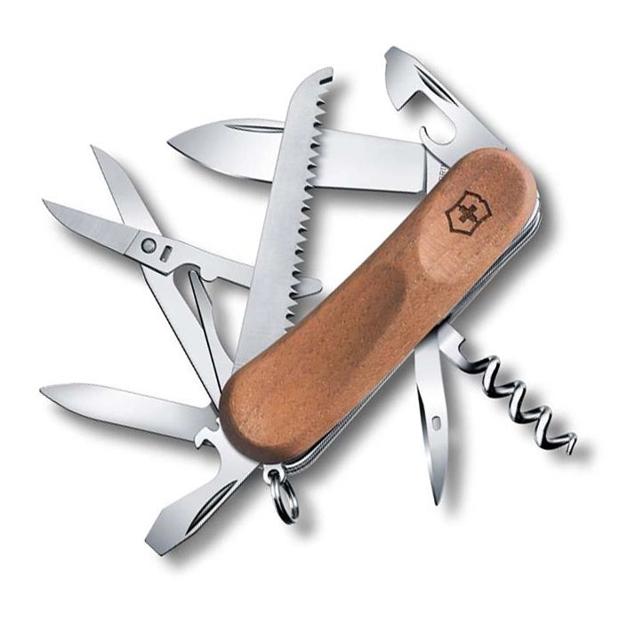 Нож перочинный Victorinox EvoWood 17, сталь X50CrMoV15, рукоять ореховое дерево, коричневый