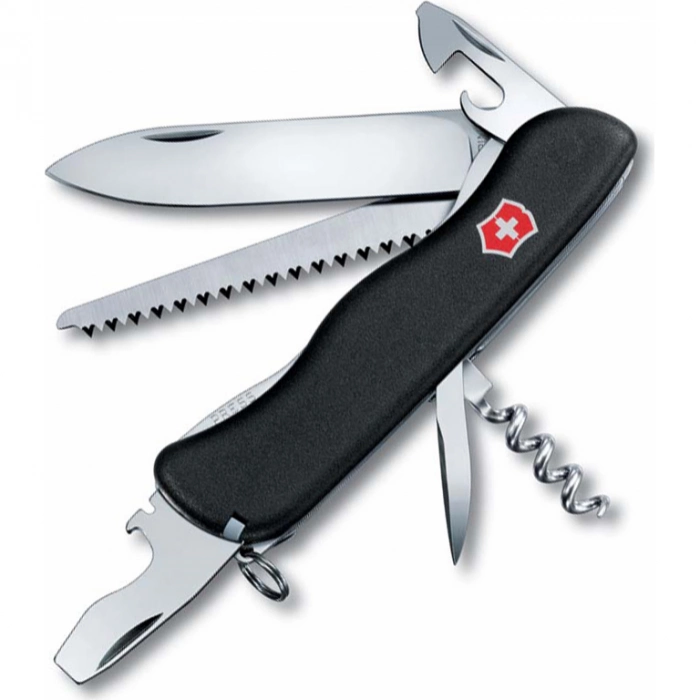 Нож перочинный Victorinox Forester, сталь X50CrMoV15, рукоять нейлон, черный