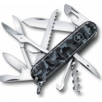 Нож перочинный Victorinox Huntsman 1.3713.942,91 мм, 15 функций, морской камуфляж купить в Одинцове