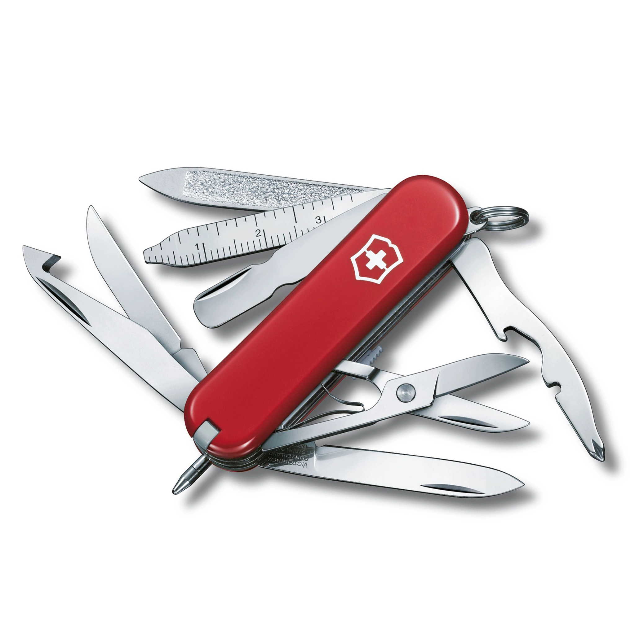 Нож перочинный Victorinox MiniChamp, сталь X55CrMo14, рукоять Cellidor®, красный