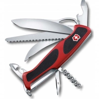 Нож перочинный Victorinox RangerGrip 57 Hunter, сталь X55CrMo14, рукоять полиамид, красно-чёрный купить в Одинцове