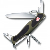 Нож перочинный Victorinox RangerGrip 61 0.9553.MC4 130мм 11 функций чёрно-зеленый купить в Одинцове