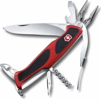 Нож перочинный Victorinox RangerGrip 74, сталь X55CrMo14, рукоять термоэластопластик, красный с черным купить в Одинцове