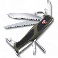 Нож перочинный Victorinox RangerGrip, сталь X55CrMo14, рукоять полиамид, чёрно-зеленый купить в Одинцове