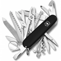 Нож перочинный Victorinox SwissChamp, сталь X55CrMo14, рукоять Cellidor®, черный купить в Одинцове