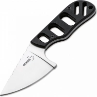 Нож с фиксированным клинком шейный Chad Los Banos Design SFB Neck, Boker Plus 02BO321, сталь 440C Satin, рукоять стеклотекстолит G10 купить в Одинцове