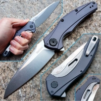 Нож складной Bareknuckle — Kershaw 7777, сталь Sandvik 14C28N, рукоять серый анодированный алюминий купить в Одинцове