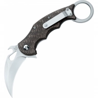 Складной нож Fox IKBS Ball Bearing Karambit, сталь Elmax, рукоять титановый сплав 6Al4V, чёрный купить в Одинцове