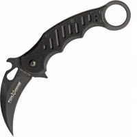 Складной нож Fox Karambit, сталь N690, рукоять стеклотекстолит G-10, чёрный купить в Одинцове