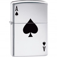 Зажигалка ZIPPO Armor™  Туз с покрытием High Polish Chrome купить в Одинцове