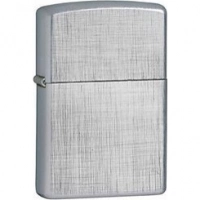 Зажигалка ZIPPO Linen Weave с покрытием Brushed Chrome, латунь/сталь, серебристая, матовая, 36x12x56 мм купить в Одинцове